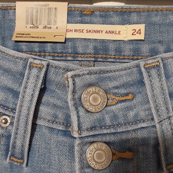 NWT Womens Levis Skinny Ankle 721 Jeans Size 24 - Picture 8 of 9